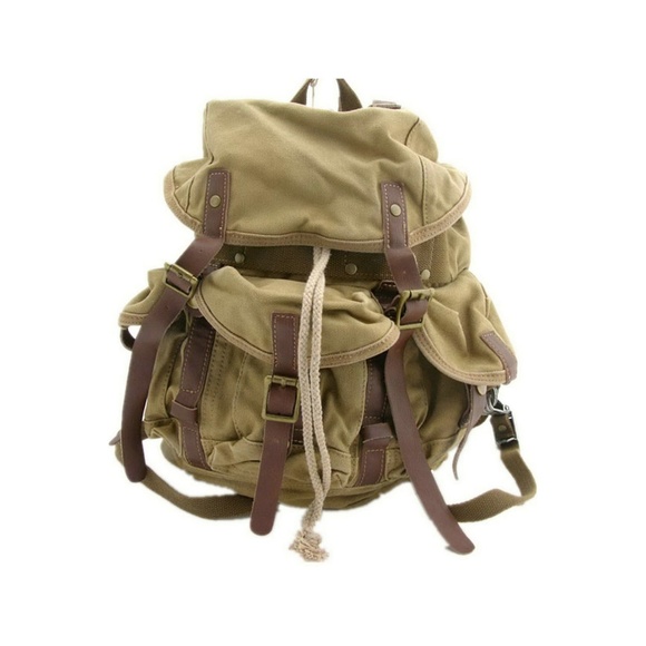 stylish canvas backpack